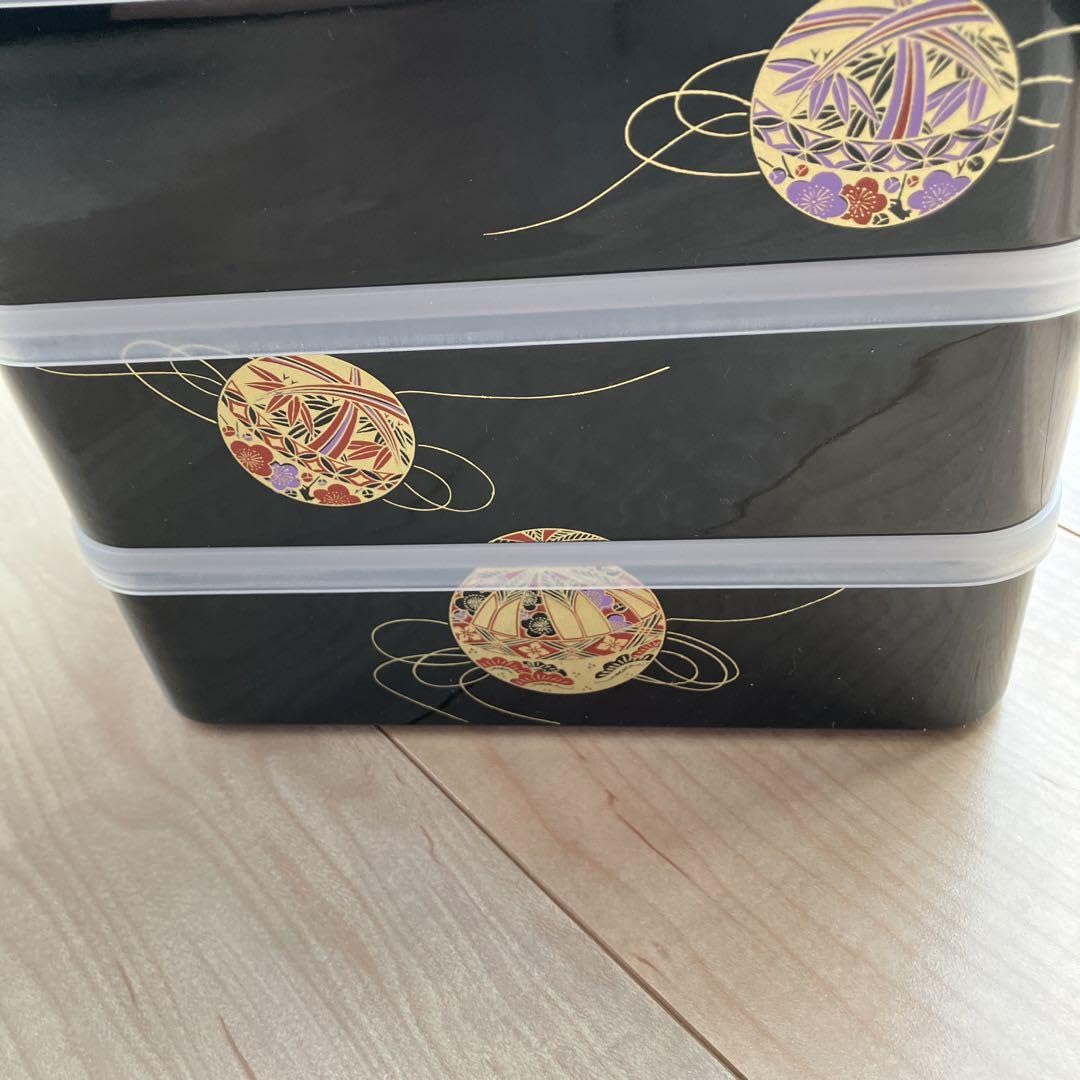 鹿野漆器 お重箱 Amazon.co.jp: 山中塗 3段手まり 重箱 お弁当 鹿野漆器株式会社